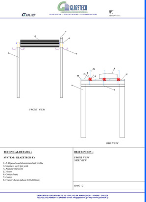 Glazetech EV shading system  combination of aluminum and lexan technical details 2
