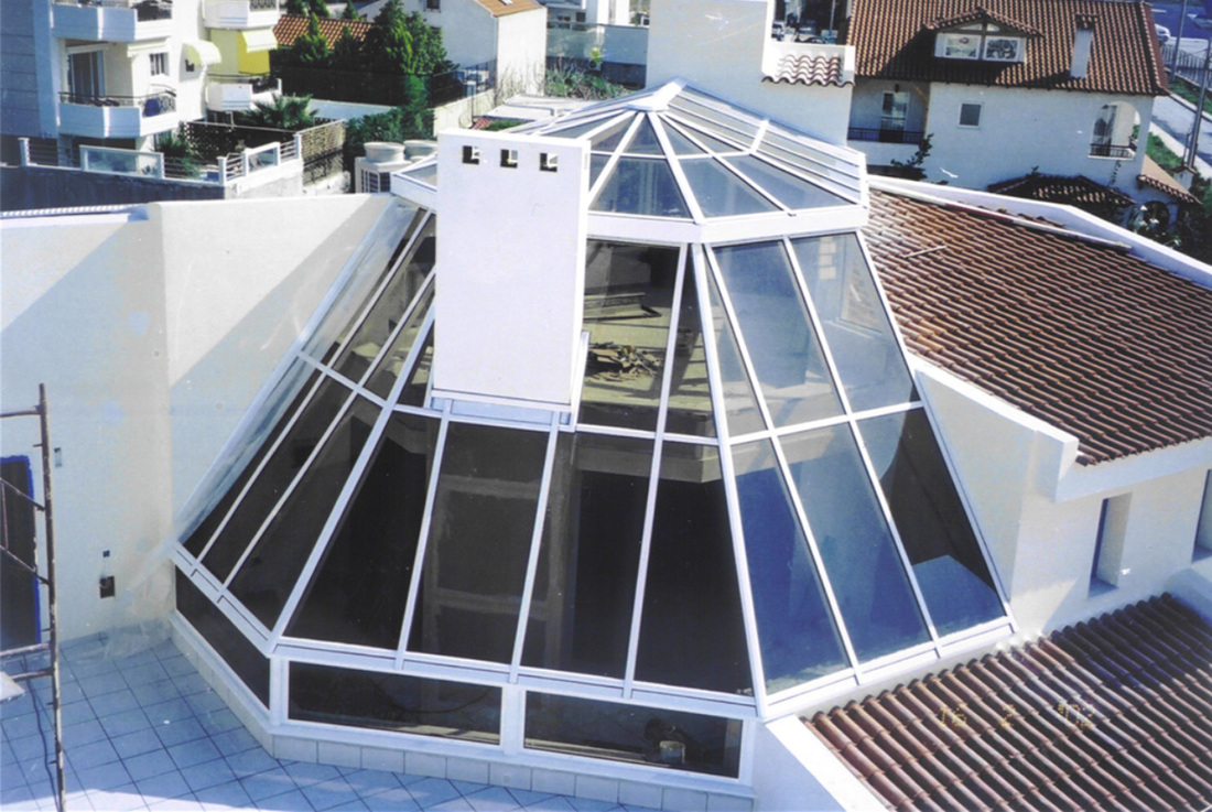 Residence skylights Glazetech αίθρια σε οικίες